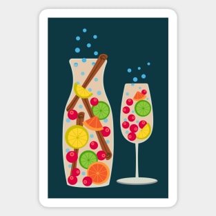 HOLIDAY PUNCH Festive Christmas and New Year's Eve Party Celebrations - UnBlink Studio by Jackie Tahara Magnet